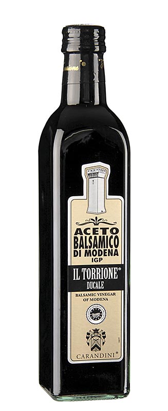 Carandini Aceto Balsamico Modena g.g.A., 6 Monate, "Classico" (bunte Burg, ehemals Ducale), 500 ml | Essig & Öl | thungourmet