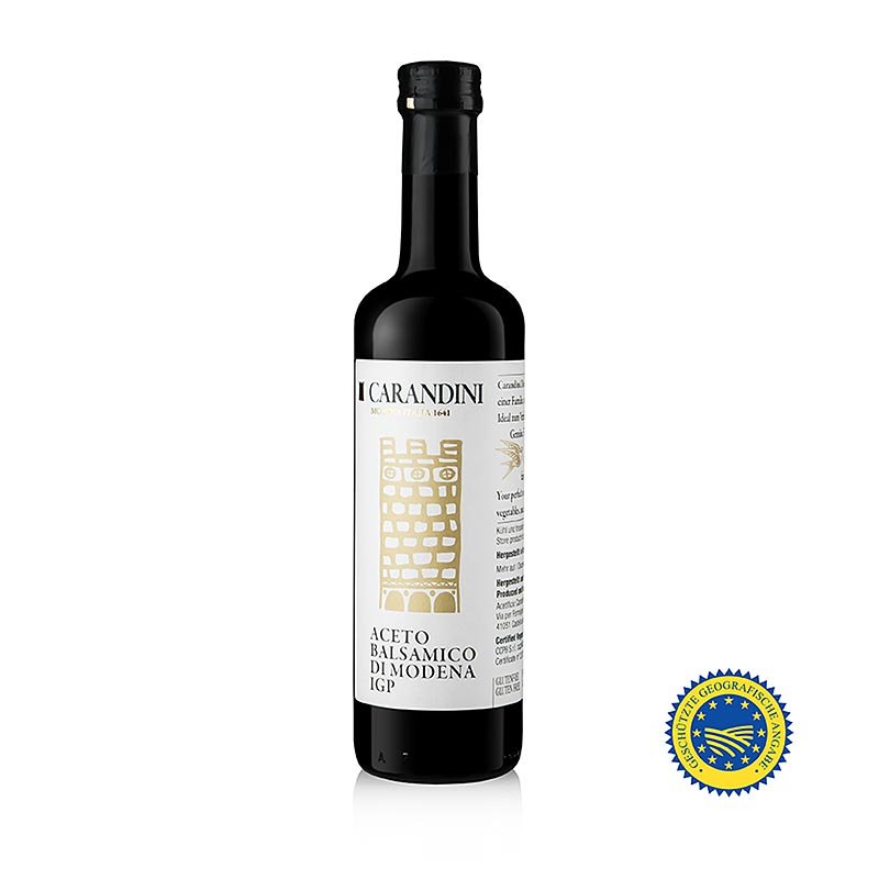 Carandini Aceto Balsamico di Modena IGP, 2 ans, « Riserva Speciale » (Imperiale), 500 ml Vinaigre & huile | thungourmet