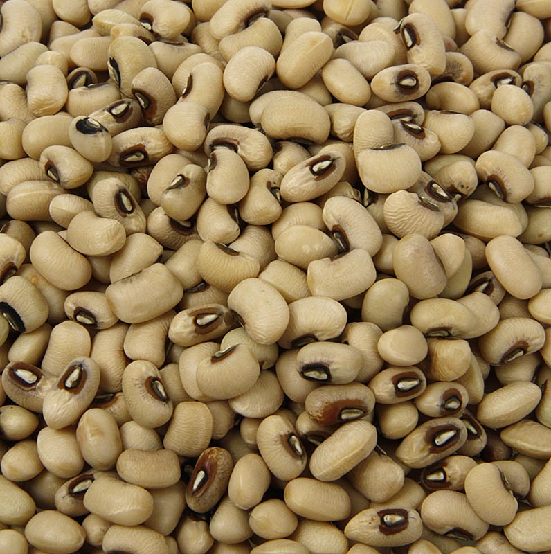 Fagioli, fagioli dall'occhio nero - bianchi con occhi neri, secchi, 500 g