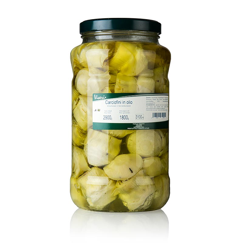 Cuori di carciofo sottaceto, in olio di girasole, 2,9 kg