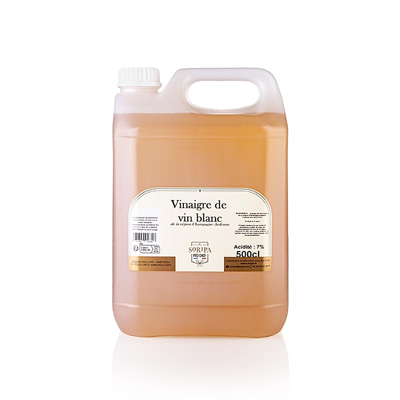 Vinaigre de Reims, vinaigre de Champagne-Ardenne, 7 % d'acidité, Soripa, 5 l | Vinaigre et huile | thungourmet