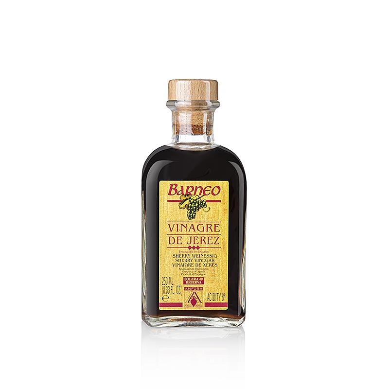 Vinaigre de Xérès Solera Reserva, 40 ans, 8-9% d'acidité, Barneo, 250 ml