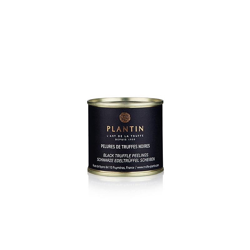 Winteredeltrüffel (Tuber Melanosporum), Pelures, Trüffelschalen und - scheiben, Plantin, 60 g | Trüffel frisch, - Konserven, - Öle, - Produkte | thungourmet