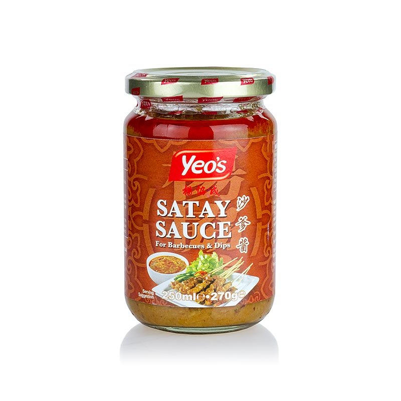Satay Erdnuss - Sauce, für Sate - Spieße, Yeo´s, 250 ml | Asia & Ethno Food | thungourmet
