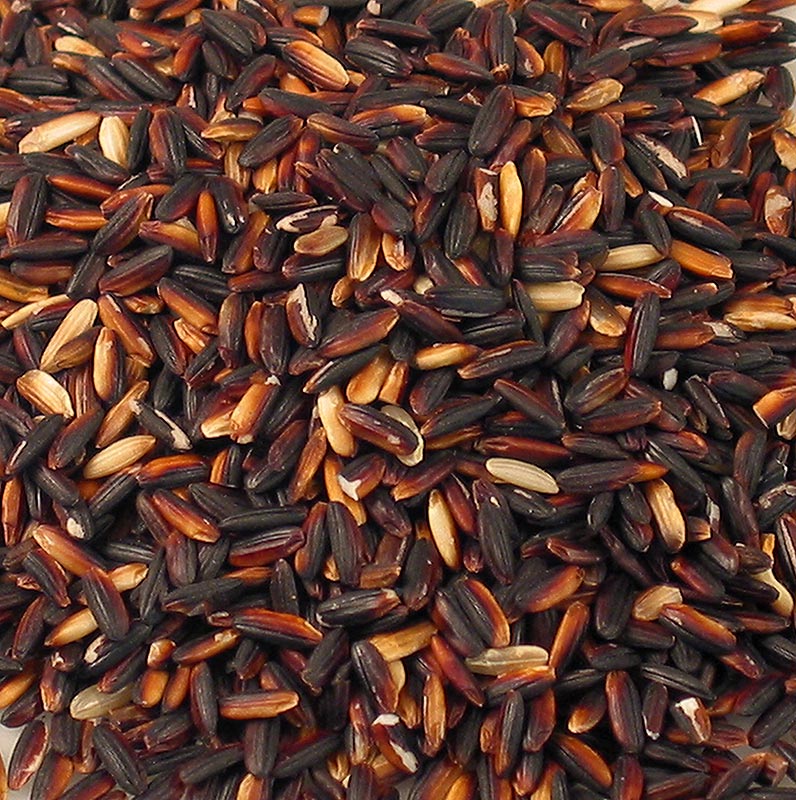 Riz noir gluant, goût de noisette, apprécié pour les desserts, 1 kg