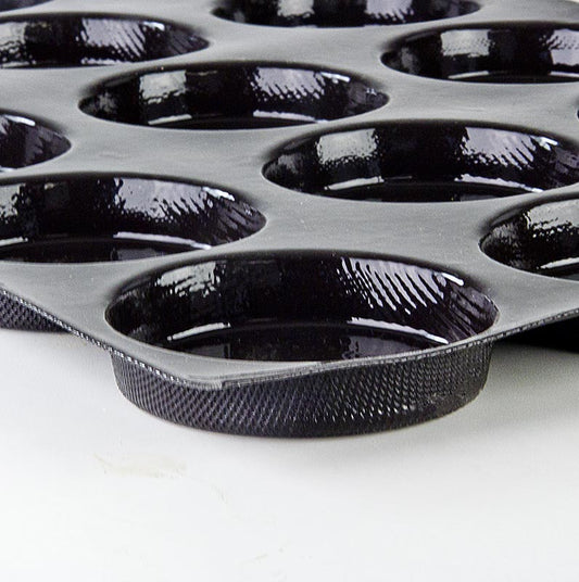 Flexipan Matte 60x40cm, 15 Florentinerformen, rund, ø 10,2cm, 20mm tief, No.0112, 1 St | Non Food / Hardware / Grillzubehör | thungourmet