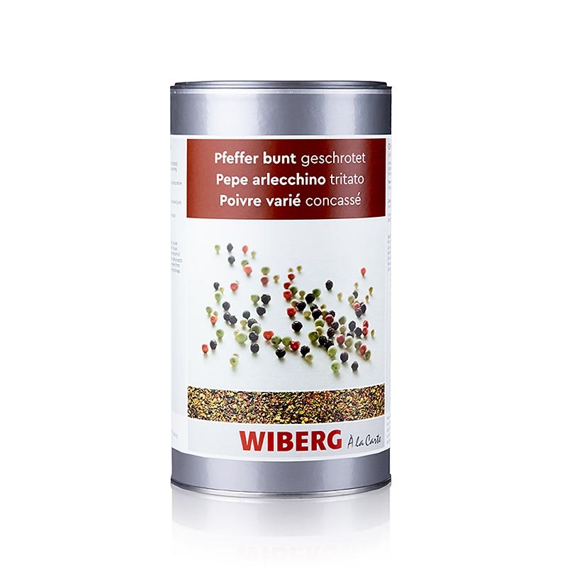 Wiberg Pfeffer bunt, geschrotet, 580 g | Salz, Pfeffer, Gewürze, Aromen,Trockengemüse | thungourmet
