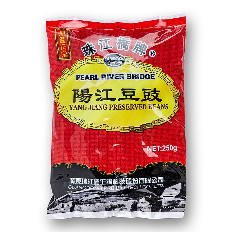 Fèves de soja noires, fermentées et salées, 250 g