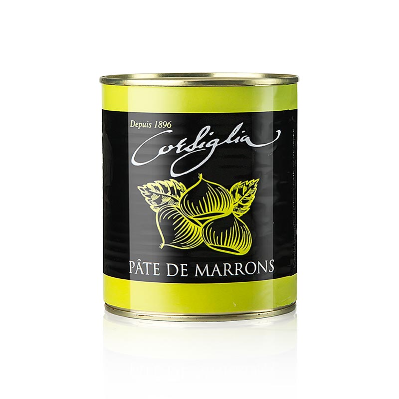 Pâte de marrons à la vanille, ferme et sucrée ( Boîte verte), Corsiglia Facor, 1 kg