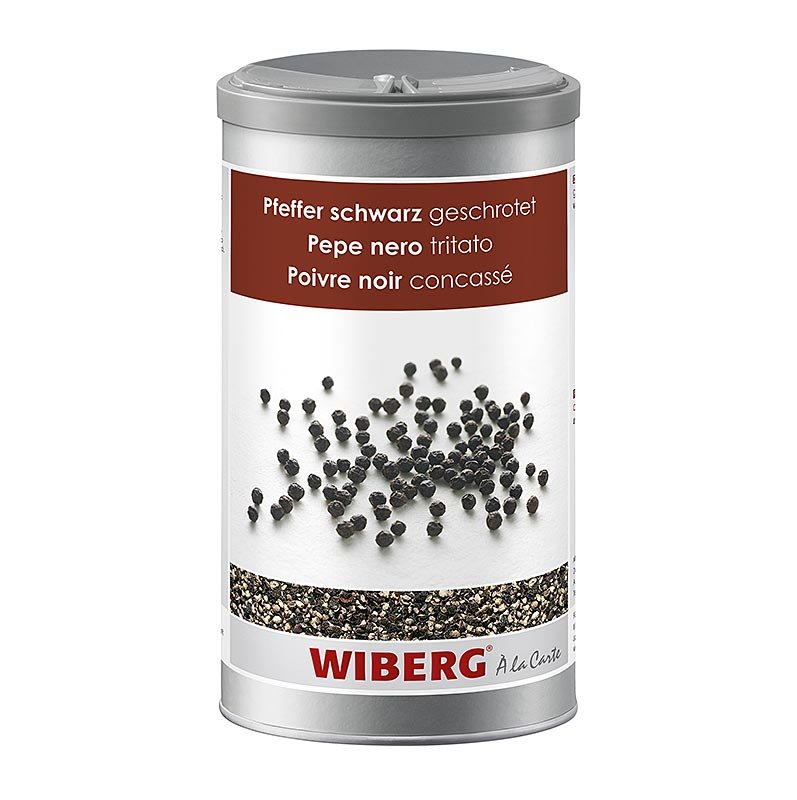 Wiberg Pfeffer schwarz, geschrotet, 515 g | Salz, Pfeffer, Gewürze, Aromen,Trockengemüse | thungourmet