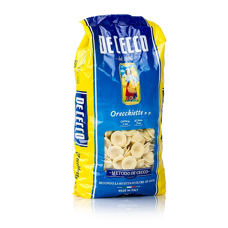 Orecchiette De Cecco, n. 91, 500 g