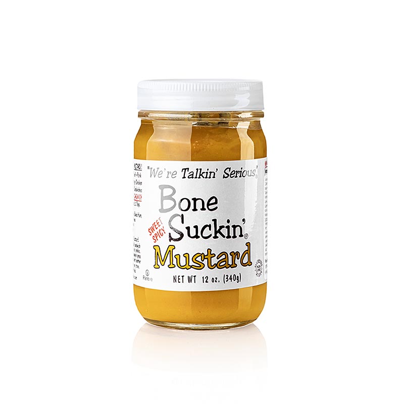 Bone Suckin´ Mustard Sweet and Hot, BBQ-Senf, Ford´s Food, 325 ml