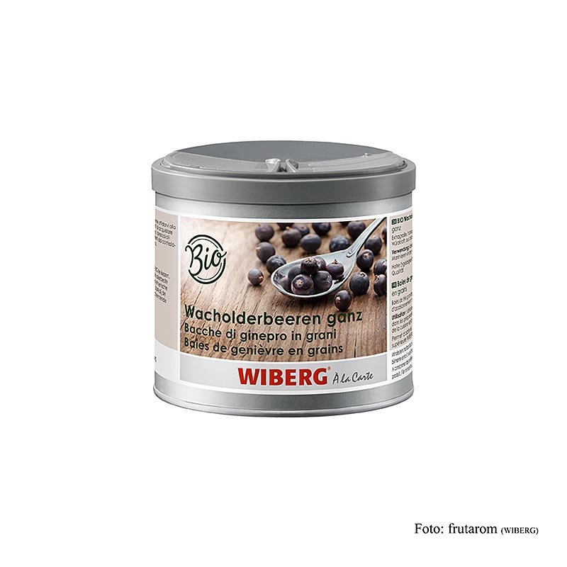 Wiberg BIO Wacholderbeeren, ganz, 160 g | Salz, Pfeffer, Gewürze, Aromen,Trockengemüse | thungourmet