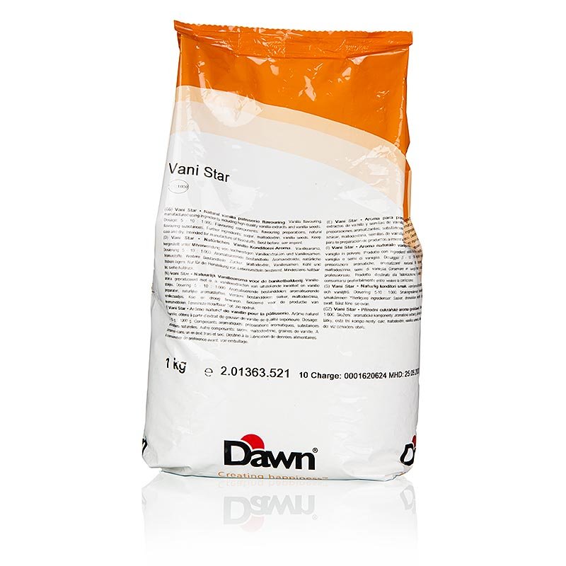 Vani - Star mit Stippen, natürliches Vanille - Aroma Pulver, Sucrea, 1 kg | Patisserie, Dessert, Sirup | thungourmet