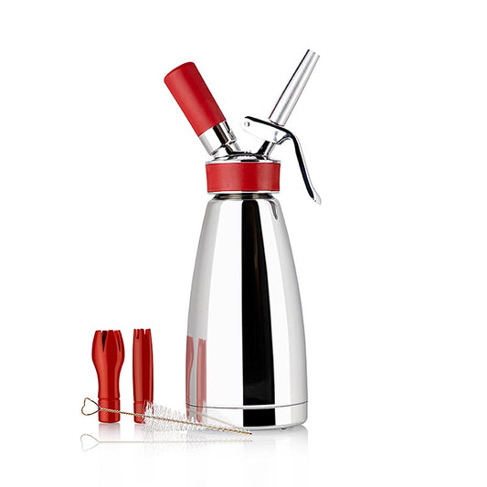 Espuma - Thermo Sprayer Plus Whip, komplett, Edelstahl poliert, 500 ml, rot, 1 St | Non Food / Hardware / Grillzubehör | thungourmet