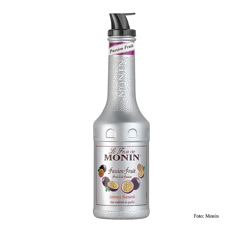Monin - Fruchtpüreemix - Passionsfrucht, gezuckert, mit Ausgießer, 1 l