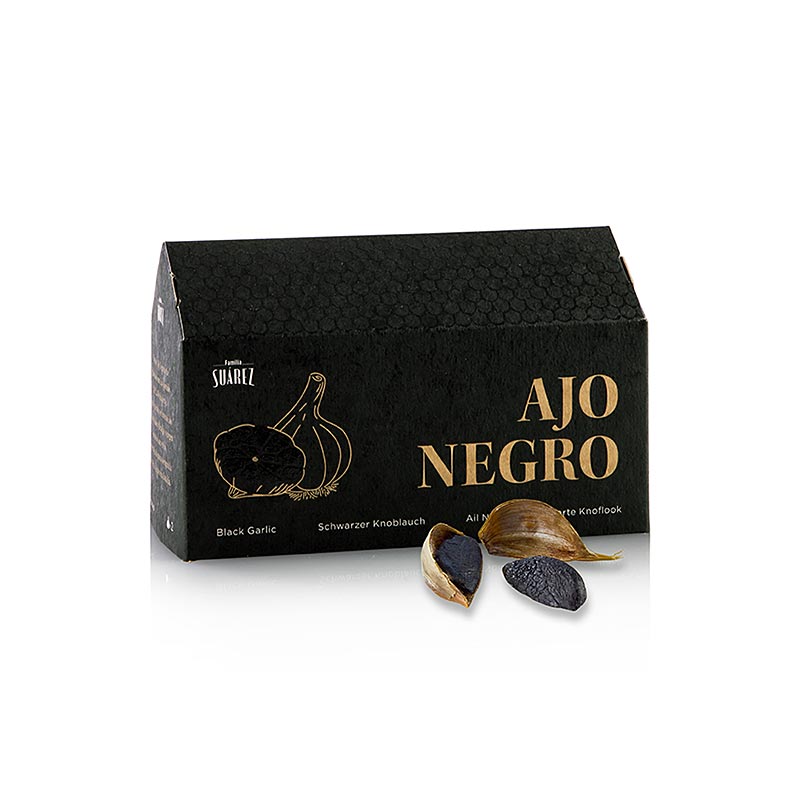 Aglio nero, fermentato con la buccia, 2 bulbi, 50 g