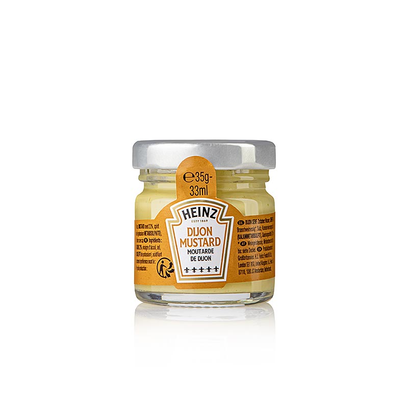 Heinz - Senape di Digione, fine, vasetti monodose, 33 ml