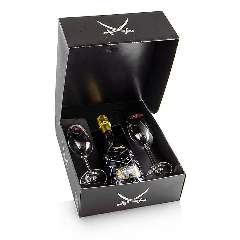 Sansibar´s Best San Simone Prosecco Brut 0,75l + 2 Riedel Champagnergläser, 3 tlg.