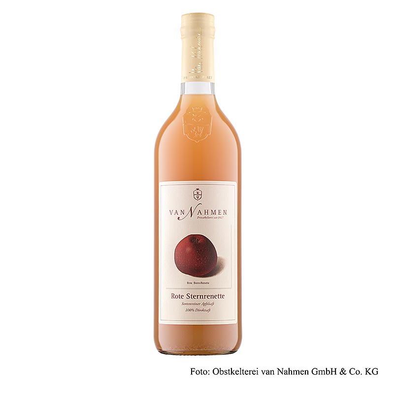 van Nahmen - Succo di mela Roter Sternrenette, 100% succo spremuto a freddo, 750 ml