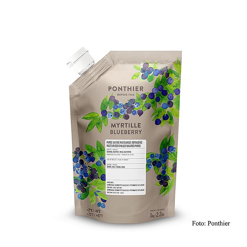 Püree - Heidelbeere, mit Zucker, 1 kg | Fruchtprodukte, Pürees, Gemüse & Sprossen | thungourmet