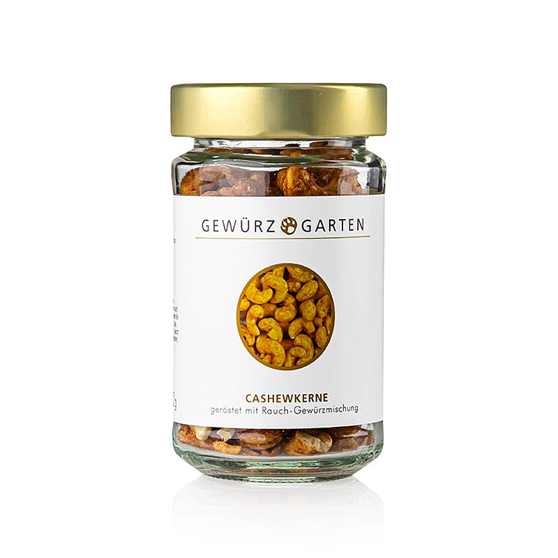 Gewürzgarten Cashewkerne, ganz, mit Rauchgewürz, 110 g