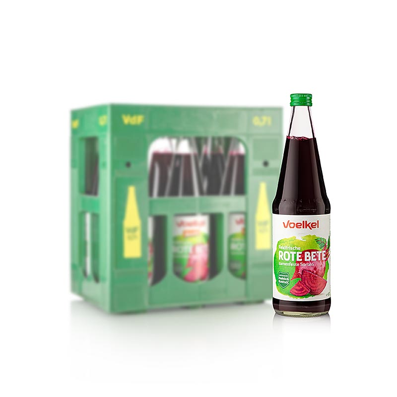 Voelkel - Succo di barbabietola rossa, BIO, 4,2 l, 6 x 700 ml