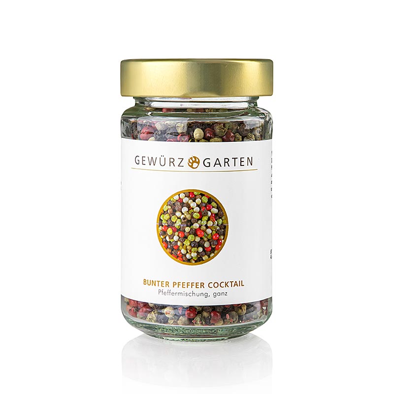 Gewürzgarten Bunter Pfeffer Cocktail (weiß, schwarz, grün, rosa), ganz, 100 g
