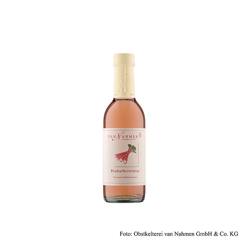 van Nahmen - Framboozen nectar de rhubarbe, 70% pur jus, 250 ml