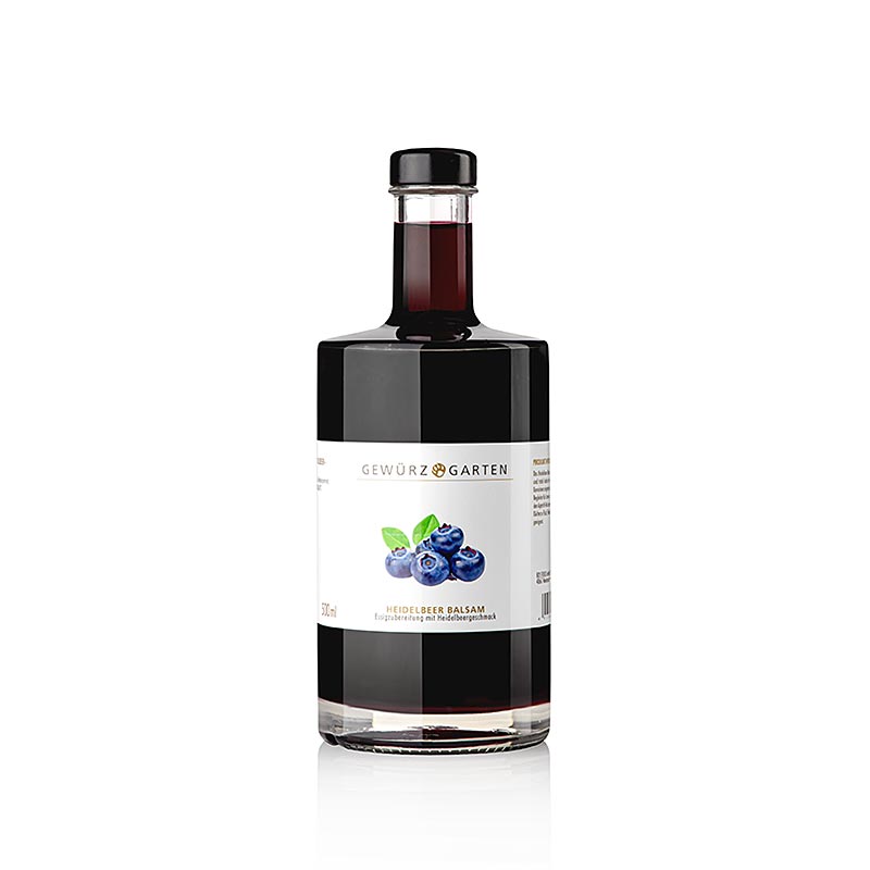 Balsamique de myrtille, préparation de vinaigre au goût de myrtille/bleuet, 500 ml