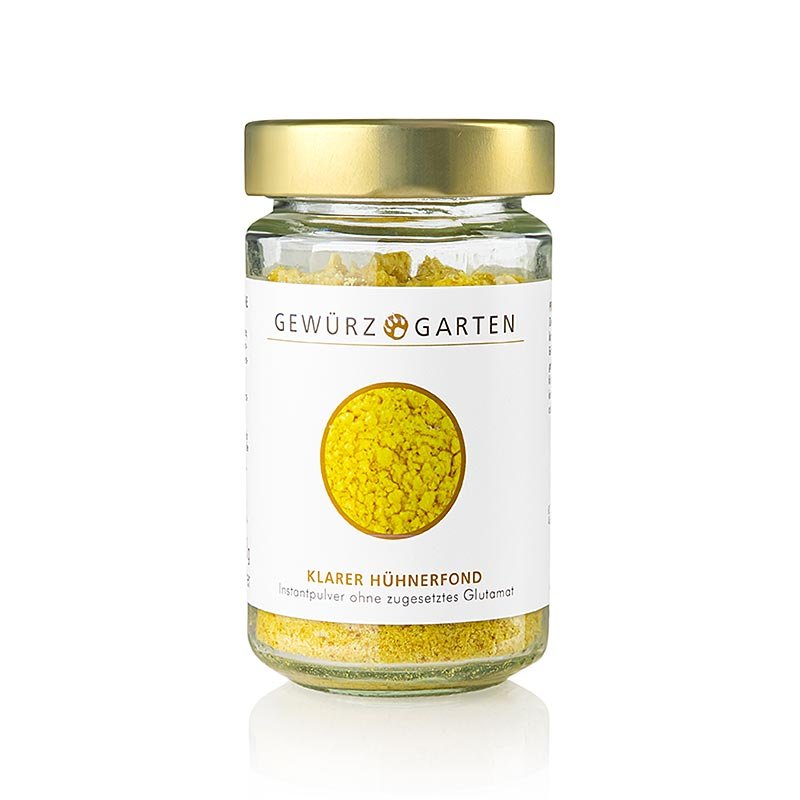 Gewürzgarten Klarer Hühnerfond, Instantpulver, ohne zugesetztes Glutamat, 160 g | Saucen, Suppen, Fonds | thungourmet