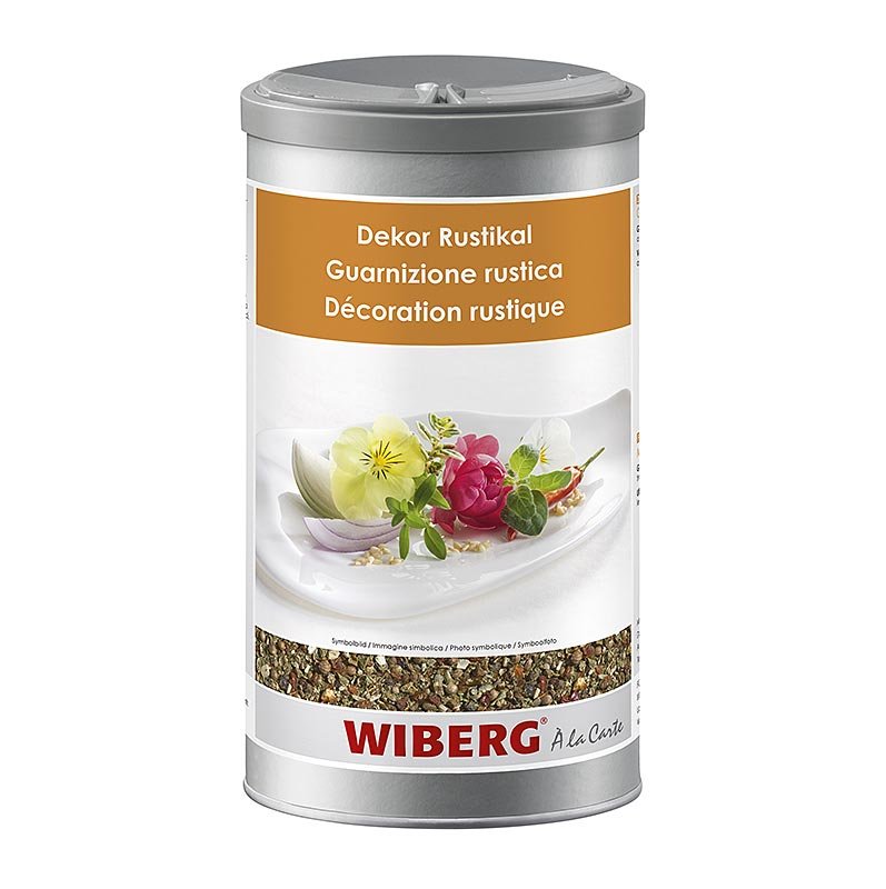 Wiberg Dekor - Rustikal, Gewürzmischung, 440 g | Salz, Pfeffer, Gewürze, Aromen,Trockengemüse | thungourmet