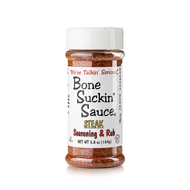 Bone Suckin' Steak Seasoning & Rub", preparato per spezie BBQ, Ford's Food, 164 g