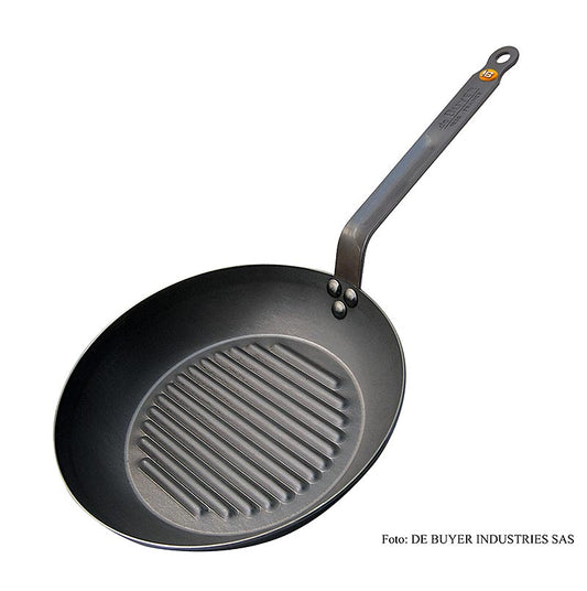 deBUYER "Mineral B Element" Eisenpfanne mit Grillboden, ø 32cm, 4,2cm hoch, 1 St | Non Food / Hardware / Grillzubehör | thungourmet