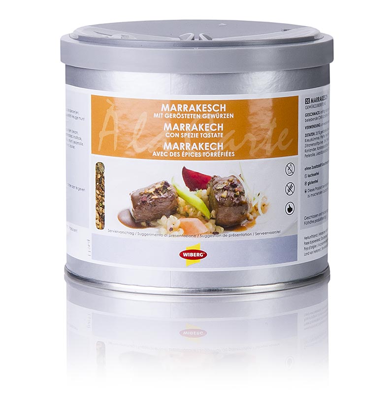 Wiberg Marrakesch Style, Gewürzzubereitung mit gerösteten Gewürzen, 260 g | Salz, Pfeffer, Gewürze, Aromen,Trockengemüse | thungourmet