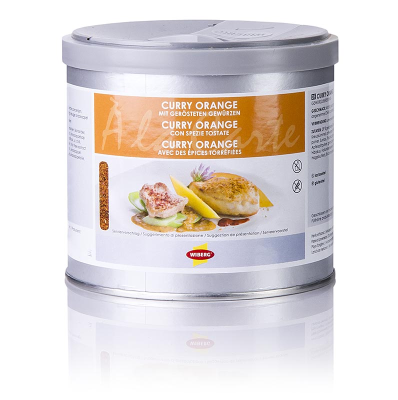 Wiberg Curry Orange, mit grösteten Gewürzen, 280 g | Salz, Pfeffer, Gewürze, Aromen,Trockengemüse | thungourmet