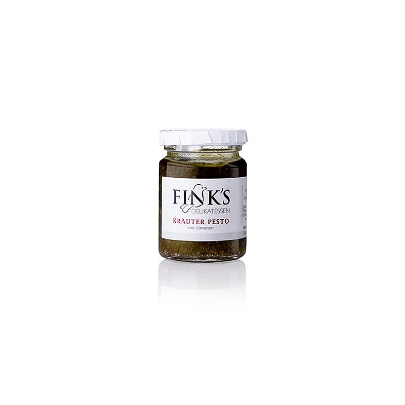 Kräuterpesto mit Limonen, Fink´s Delikatessen, 80 g | Saucen, Suppen, Fonds | thungourmet