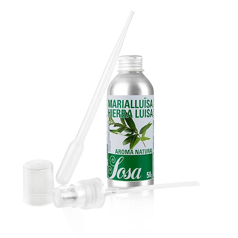 Aroma Natural Zitronenverbene (Zitronenstrauch), flüssig, 50 g | Lebensmittelzusatzstoffe | thungourmet