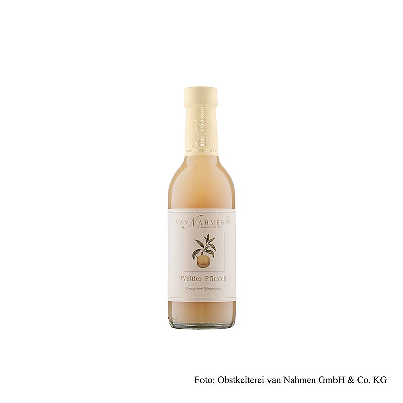 van Nahmen - Weißer Pfirsichnektar, 50% Direktsaft, 250 ml