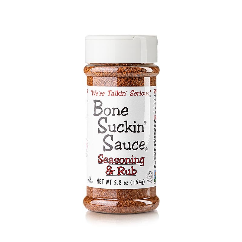 Bone Suckin´ Regular Seasoning & Rub´, BBQ Gewürzzubereitung, Ford´s Food, 164 g | Salz, Pfeffer, Gewürze, Aromen,Trockengemüse | thungourmet