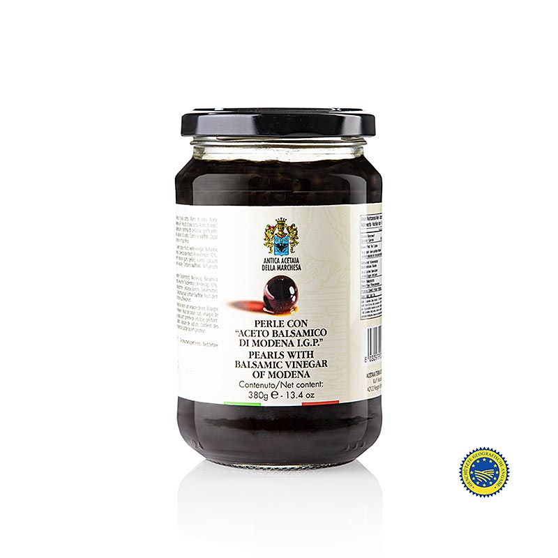 Würzkaviar "Balsamico Essig g.g.A.", Perlgrösse 3-5mm, Sphären, Terra del Tuono, 380 g