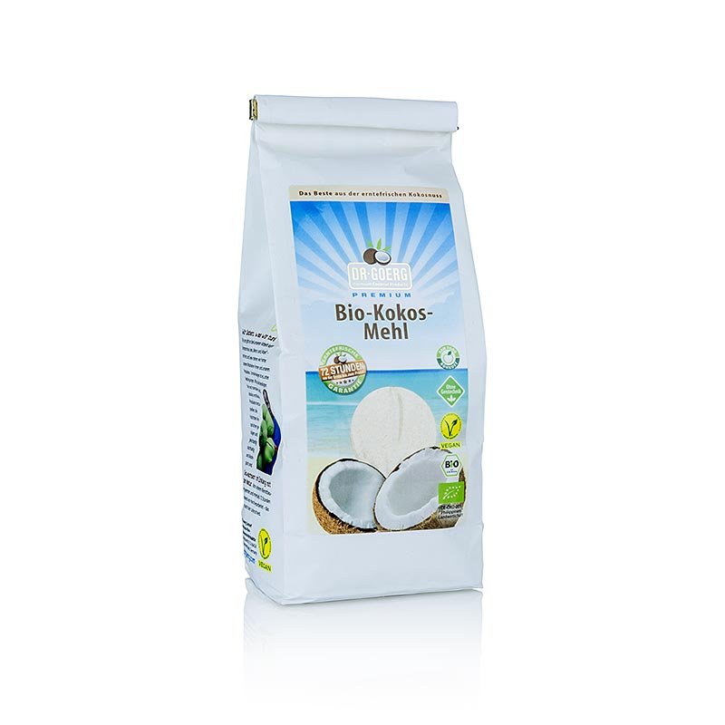 Farine/poudre de noix de coco Dr.Goerg, BIO, 600 g | Produits à base de fruits, purées, légumes et pousses | thungourmet