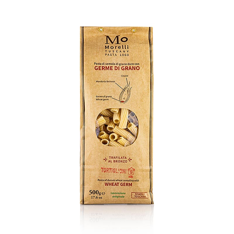 Morelli 1860 Tortiglioni, Germe di Grano, con germe di grano, 500 g