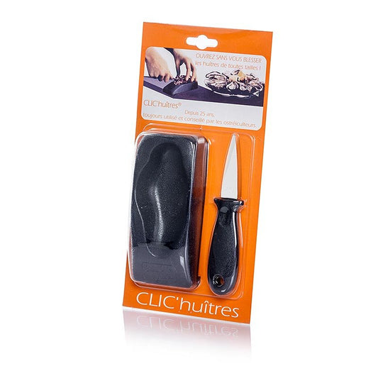 CLIC´huîtres Austernmesser und Halterung aus Gummi, 2 - tlg., 2 tlg. | Non Food / Hardware / Grillzubehör | thungourmet
