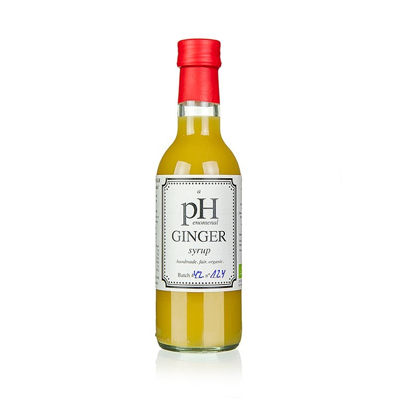 pHenomenal Ginger Syrup (Ingwer Sirup), vegan, BIO, 250 ml | Patisserie, Dessert, Sirup | thungourmet