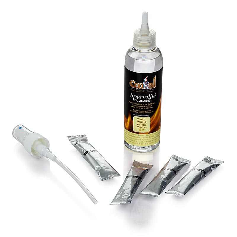 Creme Brulee Set Vanille, karamelisieren mit Flambieressenz, 50 Portionen, 51 tlg. | Patisserie, Dessert, Sirup | thungourmet