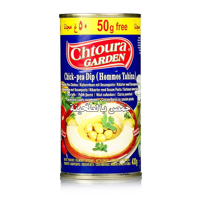 Hummus Tahini - Kichererbsenpüree mit Sesam, Chotura, 380 g | Asia & Ethno Food | thungourmet