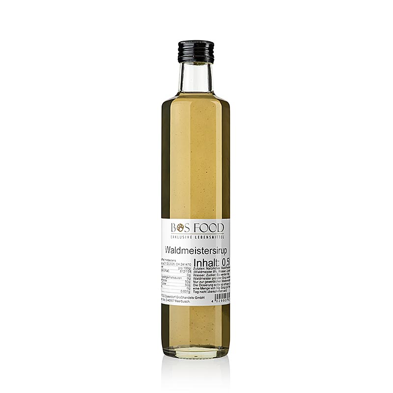 BOS FOOD Sciroppo di asperula extra, senza coloranti, 500 ml