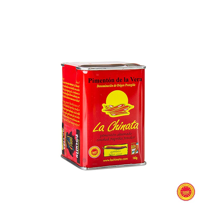 Paprika in polvere - Pimenton de la Vera DOP/PDO, affumicata, dolce-amara, la Chinata, 160 g
