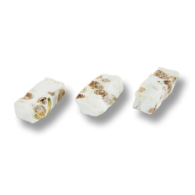 Französischer Nougat - mit Mandeln und Pistazien, aus Montelimar, 1,5 kg, ca.320 St | Patisserie, Dessert, Sirup | thungourmet